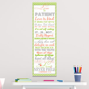 Encouraging "Love Is" 1Corinthians  Poster