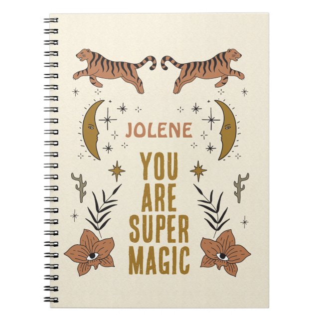 Encouraging Notebook You Are Super Magic (Front)
