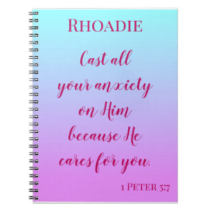 Encouraging Ombre Notebook