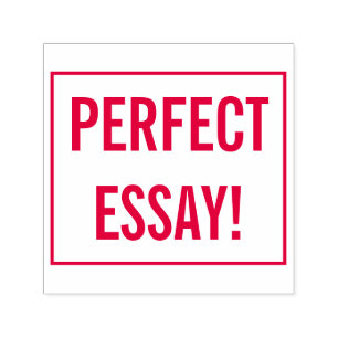 Encouraging "PERFECT ESSAY!" Tutor Rubber Stamp