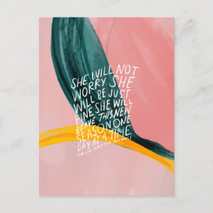 Encouraging quote for women postcard