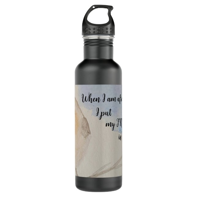 Encouraging scripture - 2024 year text 710 ml water bottle (Front)