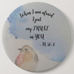 Encouraging scripture - JW 2024 year text 6 Cm Round Badge