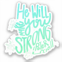 Encouraging scripture vinyl sticker