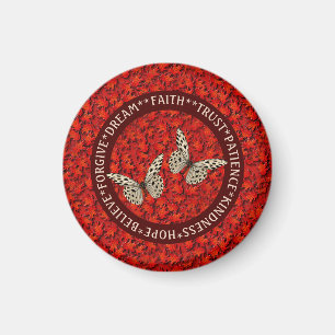 Encouraging Words Fall Leaves Inspirational Magnet