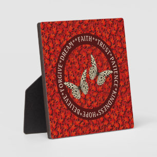 Encouraging Words Fall Leaves Inspirational Plaque