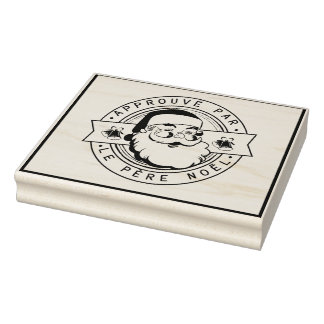 Encreurs Tampons Approved by Santa Claus Rubber Stamp