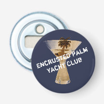 Encrusted Palm Yacht Club Bottle Opener