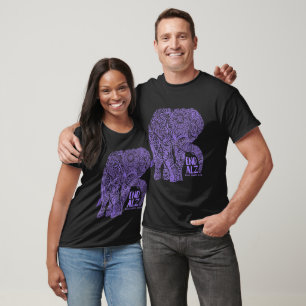 END ALZ Because Memories Matter Elephant Awareness T-Shirt