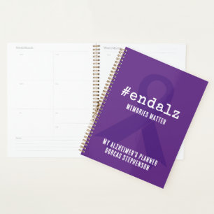 End Alz Personalised Alzheimers Awareness Weekly Planner