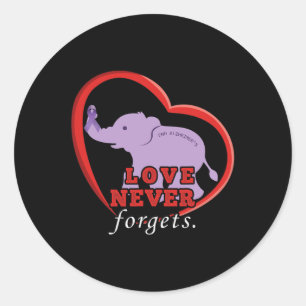 End Alzheimer End Heimer Heimers Awareness Classic Round Sticker