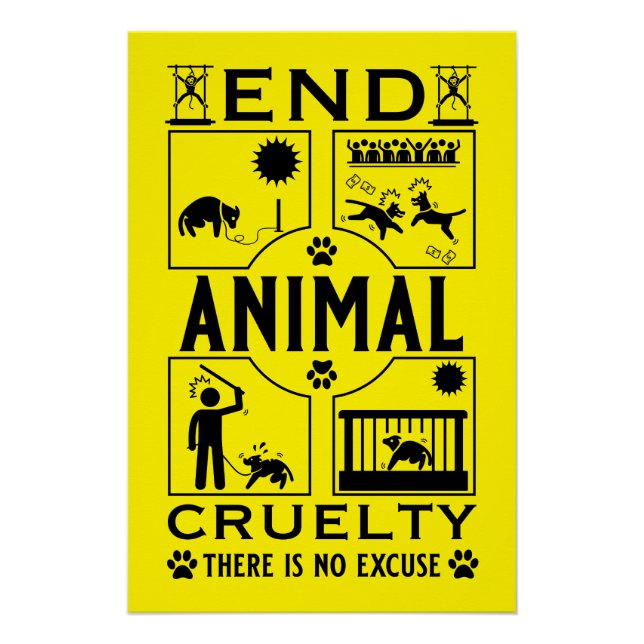 End Animal Cruelty Poster (Front)