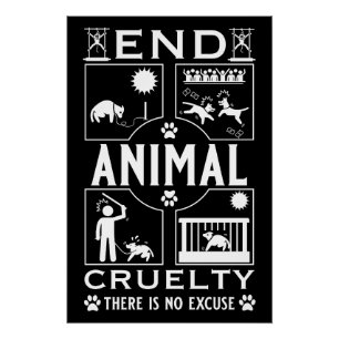 End Animal Cruelty Poster