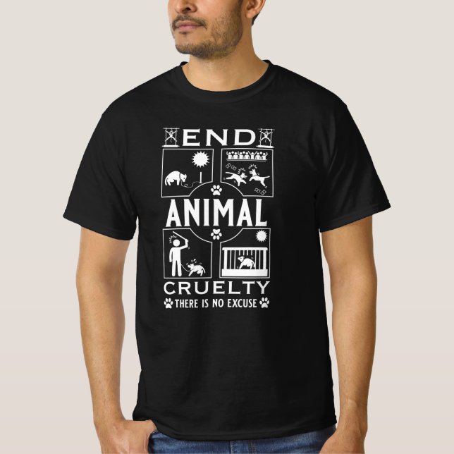 End Animal Cruelty T-Shirt (Front)