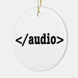 End Audio HTML5 Code Ceramic Tree Decoration