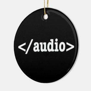 End Audio HTML5 Code Ceramic Tree Decoration