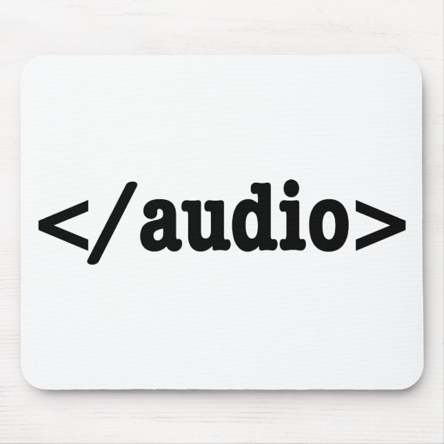 End Audio HTML5 Code Mouse Pad (Front)
