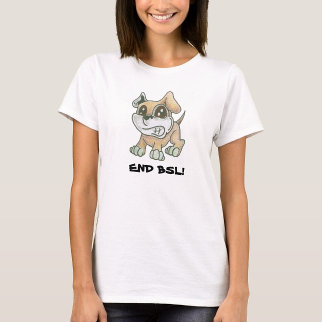 END BSL! TeeeShirt TOWT Mascot Dog T-Shirt (Front)