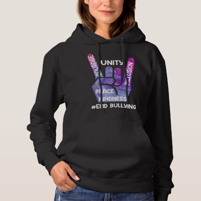 End Bullying Awareness and Solidarity for handicap Hoodie (Front)