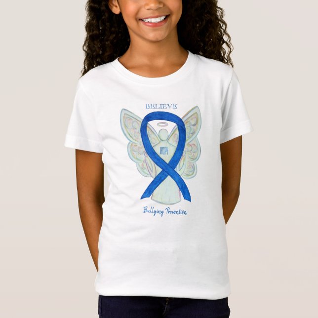 End Bullying Awareness Ribbon Custom Shirts (Front)