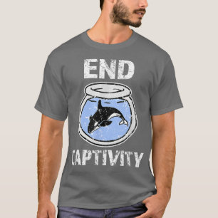 End Captivity Free the Orca Whales apparel T-Shirt