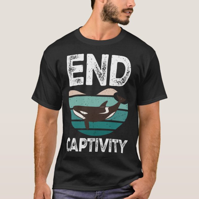 End Captivity Orca Sea Mamal Lover Pullover Hoodie (Front)
