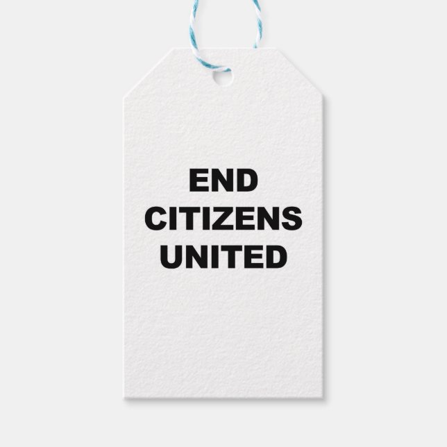 End Citizens United Gift Tags (Front)