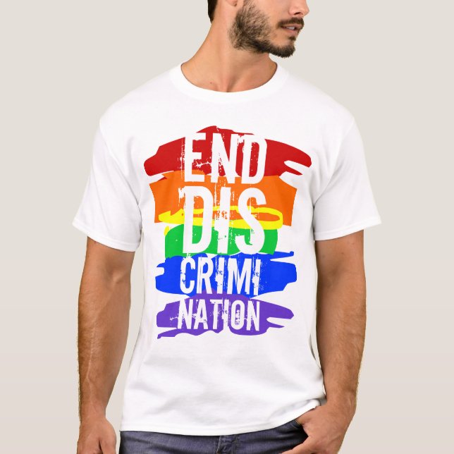 END DISCRIMINATION T-Shirt (Front)
