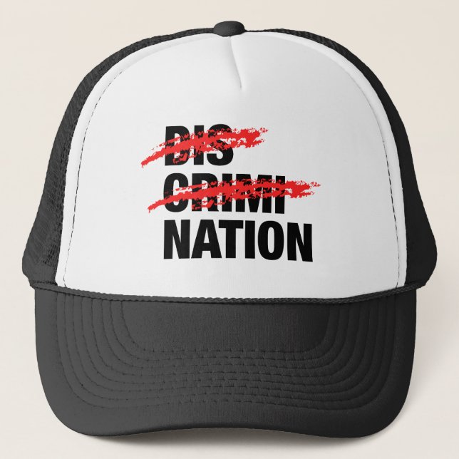 End Discrimination Trucker Hat (Front)