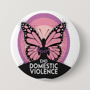 End Domestic Violence 7.5 Cm Round Badge