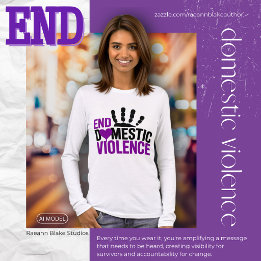 End Domestic Violence Women’s Tri-Blend Shirt