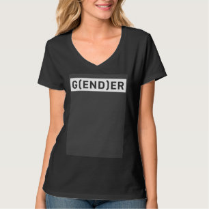 End Gender Cute Genderfluid Nonbinary Pride Subtle T-Shirt