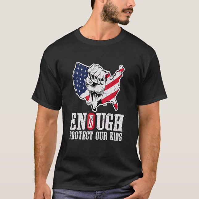 End Gun Violence Controll Safe Kids 4 T-Shirt (Front)