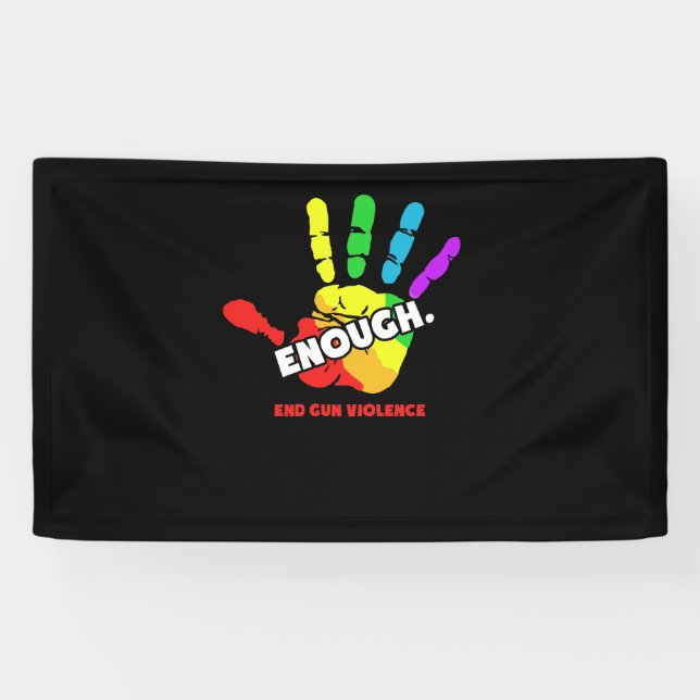 End Gun Violence Enough Gun Control Now Banner (Horizontal)