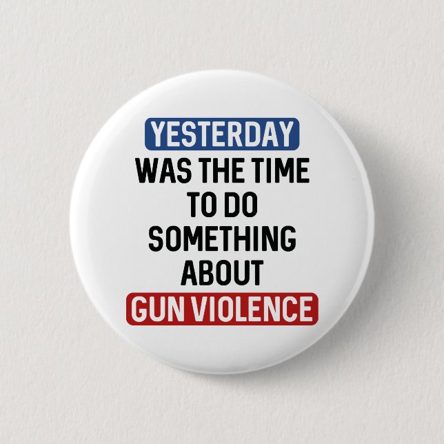 End Gun Violence Now 6 Cm Round Badge (Front)