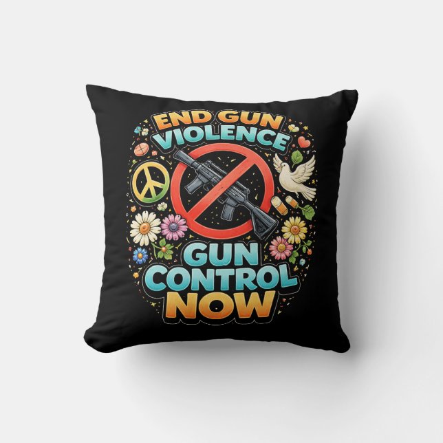 End Gun Violence Now Cushion (Front)