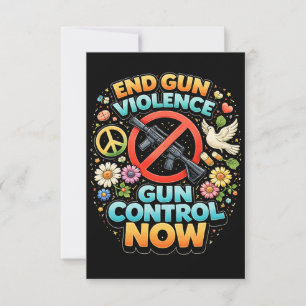 End Gun Violence Now Thank You Card
