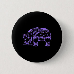 End Heimer Because Memories Problem Brain Disorder 6 Cm Round Badge