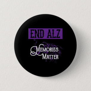 End Heimer - Cute Heimerheimer Awareness Graphic 6 Cm Round Badge