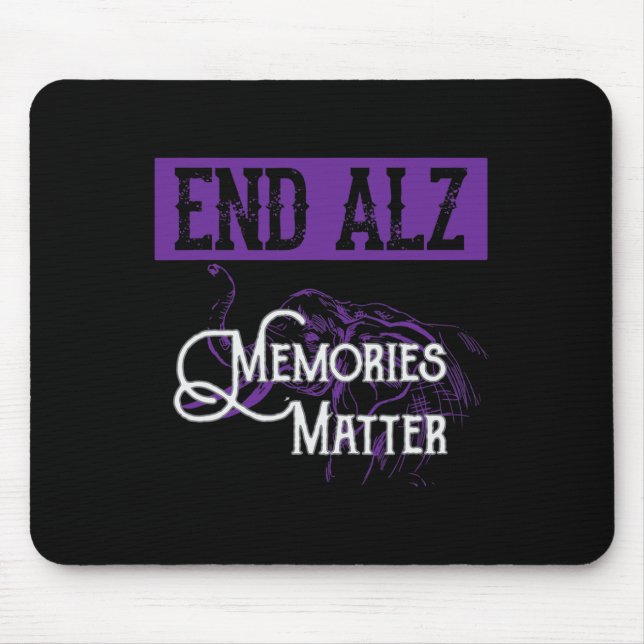 End Heimer - Cute Heimerheimer Awareness Graphic  Mouse Pad (Front)
