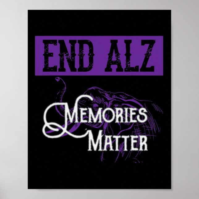 End Heimer - Cute Heimerheimer Awareness Graphic S Poster (Front)