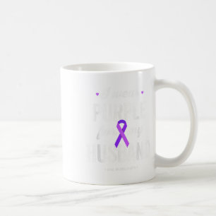 End I Wear Purple For My Husband, Heimers Awarenes Coffee Mug