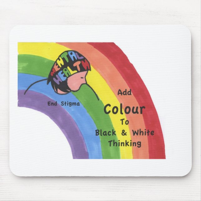 End Mental Health Stigma Mouse Pad (Front)