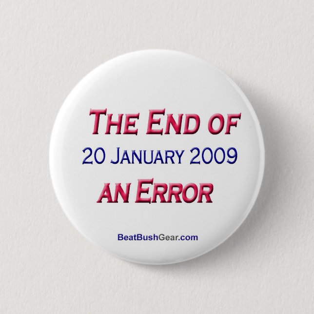 "End of an Error" Button (Front)