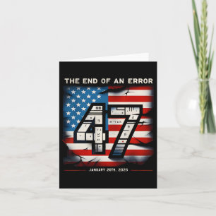 End Of An Error January 20 2025 President Inaugura Card