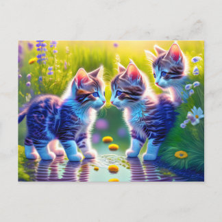 end of cat postcard