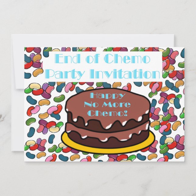 End of Chemo Party Invitation for chemo patient (Front)