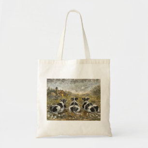 End of Day Whimsical Farmhouse Dogs Home Gift Tote Bag