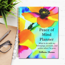 End of Life Peace of Mind Planner Estate Planning