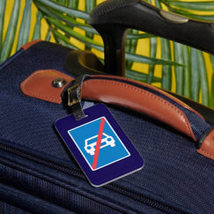 End of Motorway Traffic Sign Luggage Tag